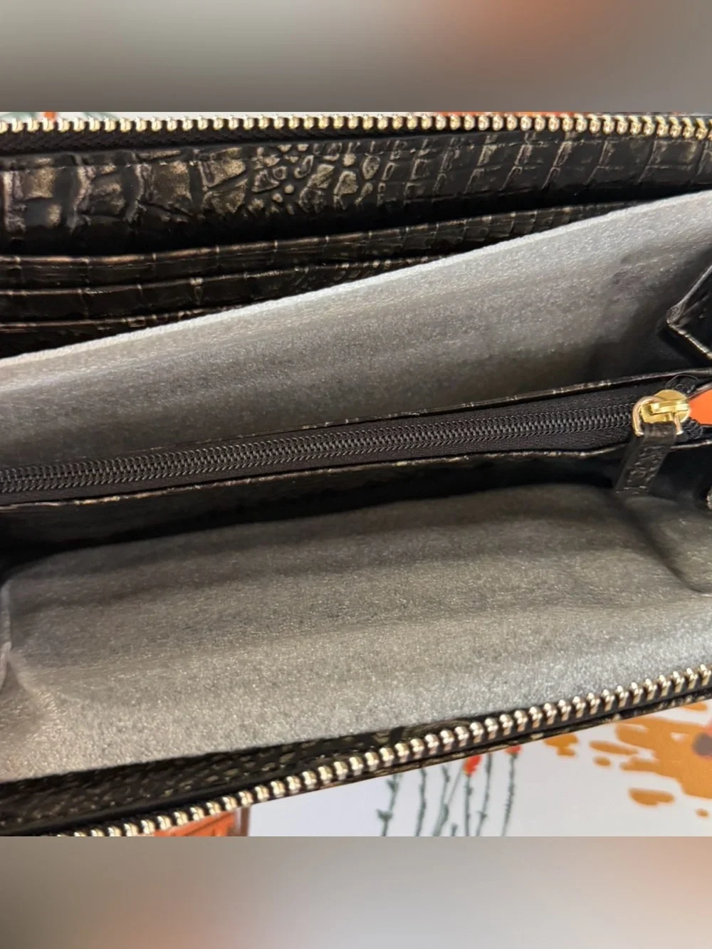 FIRM SET ~ NWT Brahmin Black Onyx Med Duxbury Melbourne Leather & SURI Wallet